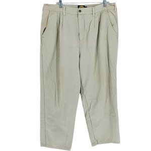 Cabela's Flannel Lined Pants Women's Plus 18 Pleated Straight Leg *